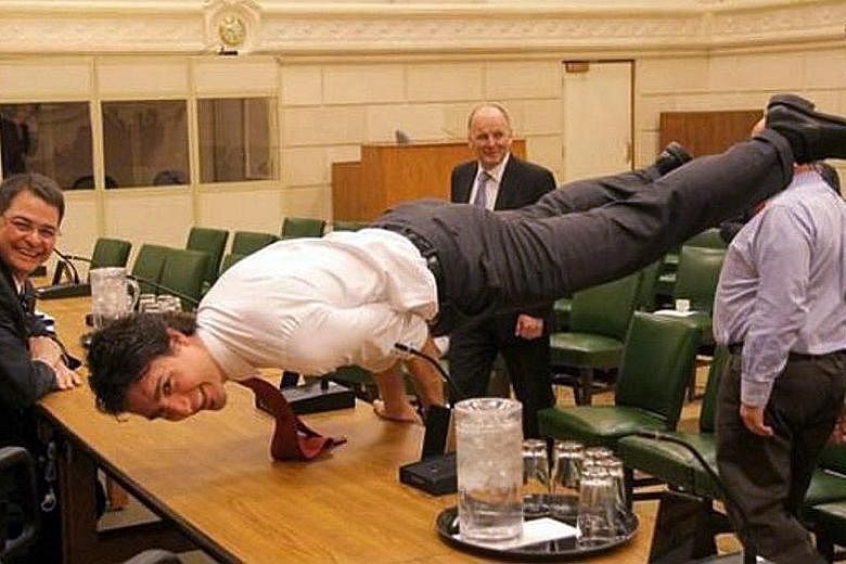 Canadian PM Justin Trudeau's athleticism can be seen on his Twitter and Instagram accounts.