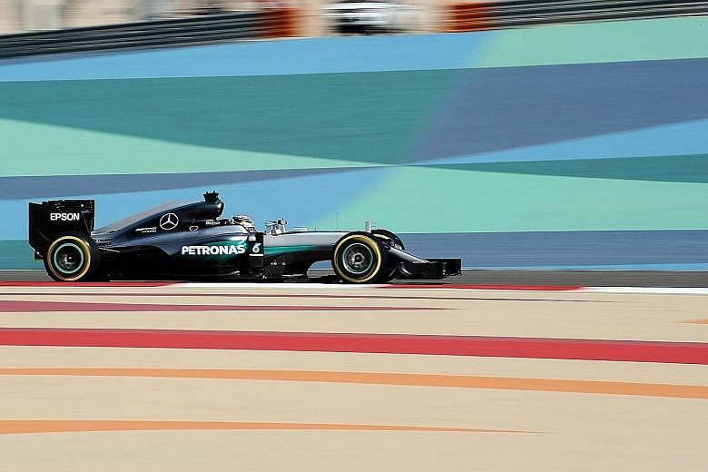 Triple world champion Lewis Hamilton took the 51st lap of his career, holding out team-mate and Australian Grand Prix winner Nico Rosberg.