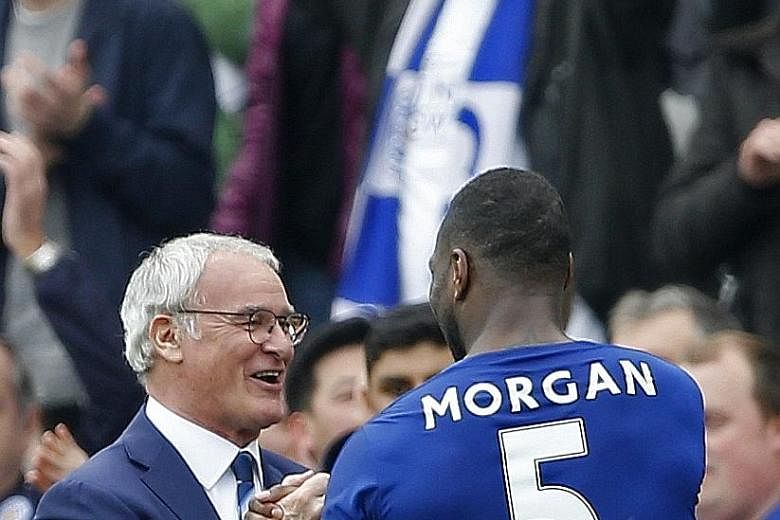 Leicester City manager Claudio Ranieri and his captain Wes Morgan are leading the Foxes in making small but strident steps towards the league's end. With six games left, they have a seven-point breathing space at the top.