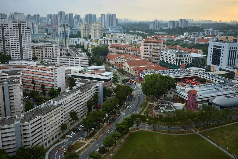 Despite some similarities, Bishan (above) has a 30-year head start on the upcoming Bidadari estate and is home to a bustling shopping mall, a well-connected train network and some of the more prestigious schools in Singapore. 