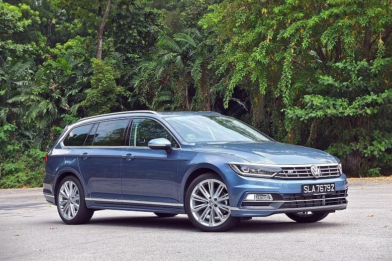 The latest Passat Variant is sleeker and more efficient than its predecessor. The roomy interior can fit a six-step ladder when the rear seats are folded down.