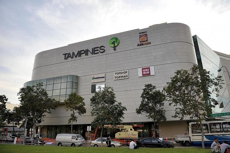 Ms Diana (above) filed a police report yesterday against Tampines 1 mall (below). The mall has apologised to her, saying the worker who replied to her had been "dealt with appropriately".
