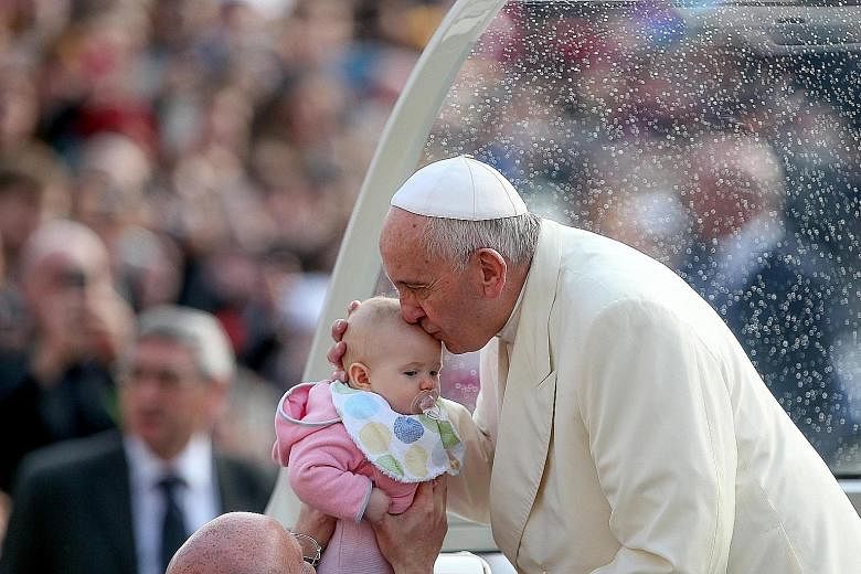 One section of Pope Francis' 'apostolic exhortation', unveiled yesterday, urges parents to ensure that their children remember to say "please", "thank you" and "sorry".