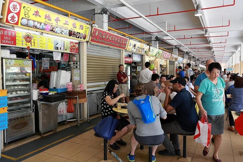 A committee is looking into ways to attract new hawkers, as the median age of cooked food hawkers is 59. It also wants to help hawkers be more productive, such as by using centralised dish-washing systems or buying and preparing ingredients in bulk. 