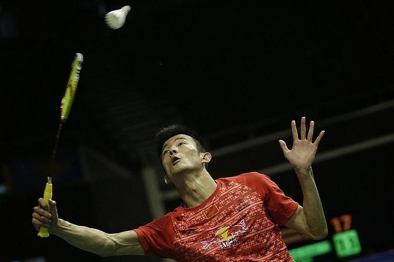 China's Chen Long (main picture) has yet to make the semi-finals in three attempts here after falling to Hong Kong's Angus Ng (left), while Akane Yamaguchi took out top-seeded Carolina Marin.