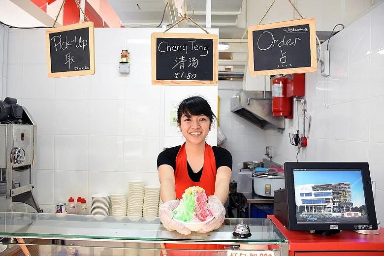 Ms Chng, who quit her job as an assistant at a clinic, says the Entrepreneurship Programme has taught her how to run her own business. She now runs a stall selling local desserts at Ci Yuan hawker centre.