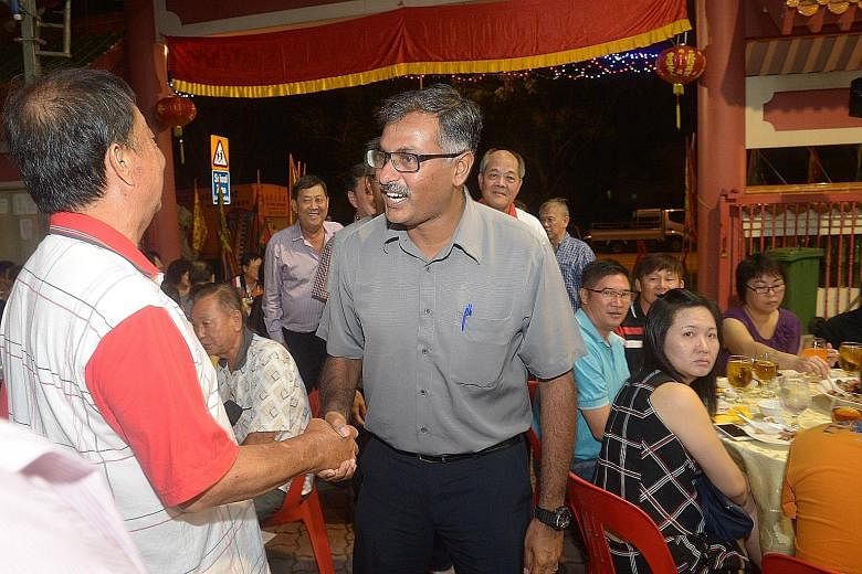 Mr Murali Pillai of the PAP also spent the day doing house visits. He later attended a dinner at the Guilin Combined Temple. Dr Chee Soon Juan of the SDP visited coffee shops and homes in Bukit Batok yesterday, in a bid to reach out to as many of the