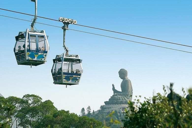 Hong Kong attractions such as Ngong Ping 360 (above) are offering family packages during the Singapore school holidays.