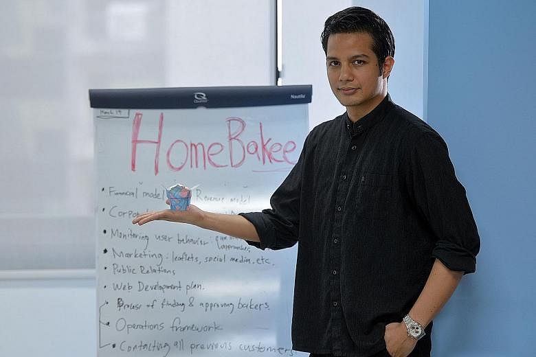 Mr Edward says his HomeBakee website connects home bakers with buyers.