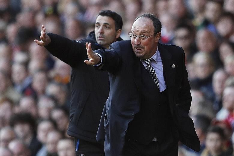 Newcastle United manager Rafa Benitez was encouraged by the spirit shown by his side at Anfield as the Magpies bid to avoid relegation.