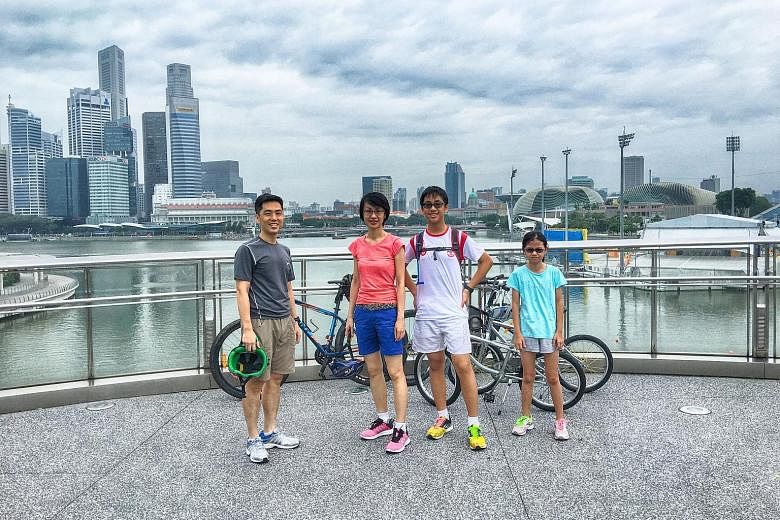 Yu An with his parents, Mr Wong Tien Hua and Madam Lim Hwee Hwee, and sister Wong Yu Xin. The 15-year-old writes on issues that may affect the general student population, among others.