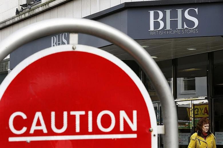BHS Group faces insolvency as it struggled to grow sales in the face of competition from online retailers and supermarkets.