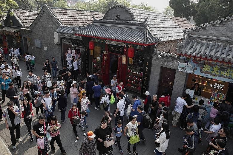 Beijing's famed but overcrowded tourist spot Nanluoguxiang is now closed to tourist groups. The narrow alleyway, known as hutong in Chinese, is still open to independent travellers, according to a notice from the Beijing Municipal Commission of Touri