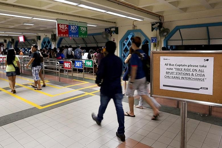 A power fault disrupted services on three MRT lines and one LRT line on Monday. Initial investigations showed that circuit breakers had tripped.
