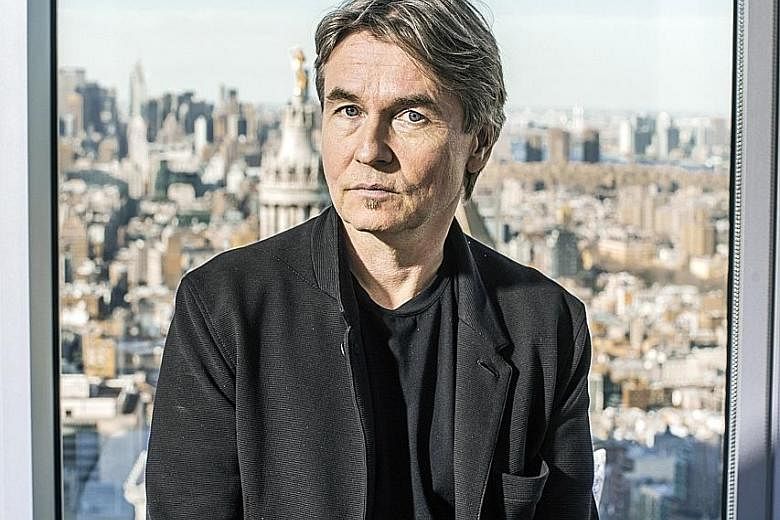 Finnish conductor Esa-Pekka Salonen in the New York apartment owned by his friend, the architect Frank Gehry.
