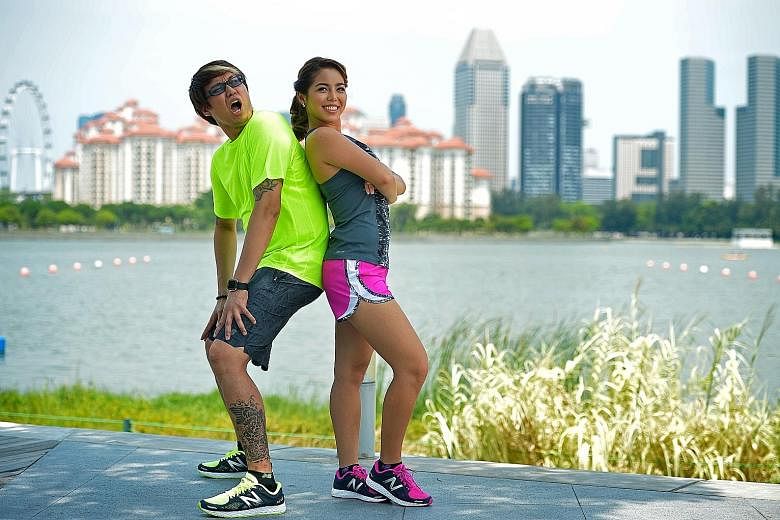 DJs Glenn Ong and Charmaine Yee promise a fun, light-hearted atmosphere when they host The Straits Times Run in the City 2016 next month.