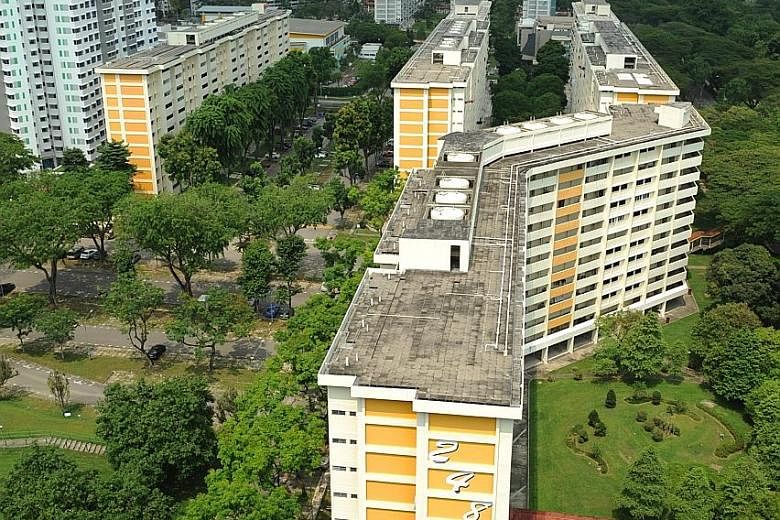 The 42,584 sq m site, which covers the four yellow and white blocks and an open-air carpark, will be boarded up for safety, said the HDB, with the demolition project expected to be completed by September 2018.