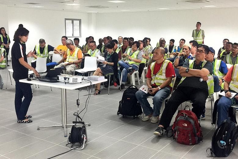 More than 400 Tower Transit bus drivers attended a disability awareness and sensitivity training session at Bulim Bus Depot yesterday. The talk was conducted by the Society for the Physically Disabled.