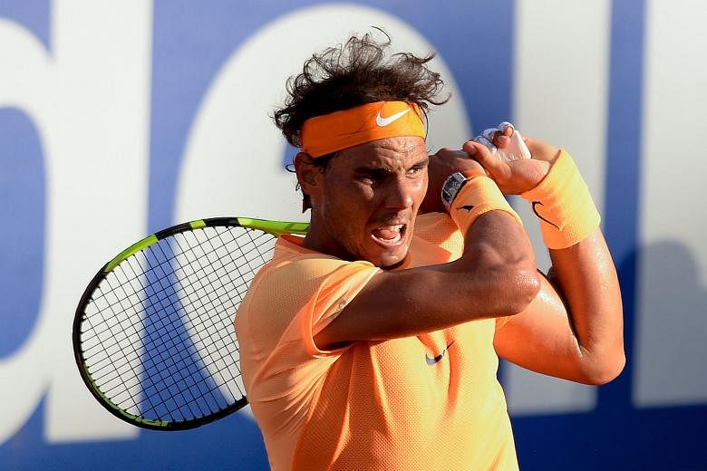 Rafael Nadal in action at the Barcelona Open, which he won last week. The Spaniard wants tennis to win its fight against doping. 