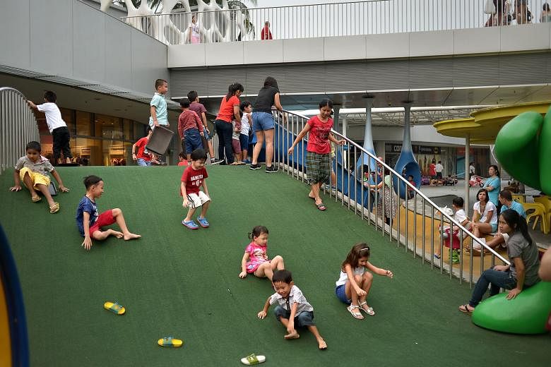 The open-air playground at VivoCity. There is no practical way of stopping parents who are better endowed from investing heavily in their children, and no pressing reason for society to do so. However, ensuring a more level playing field is much needed bo