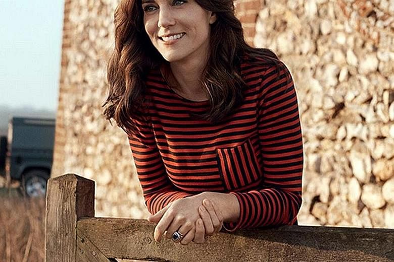 A photo of Duchess of Cambridge, Kate Middleton, which will appear in the 100th anniversary issue of British Vogue.