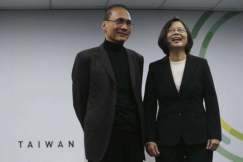 Over the past weeks, Mr Lin, seen here with President-elect Tsai Ing-wen, unveiled his 36 Cabinet members in batches. In response to criticisms over his picks, Mr Lin stressed that what matters most is capability.