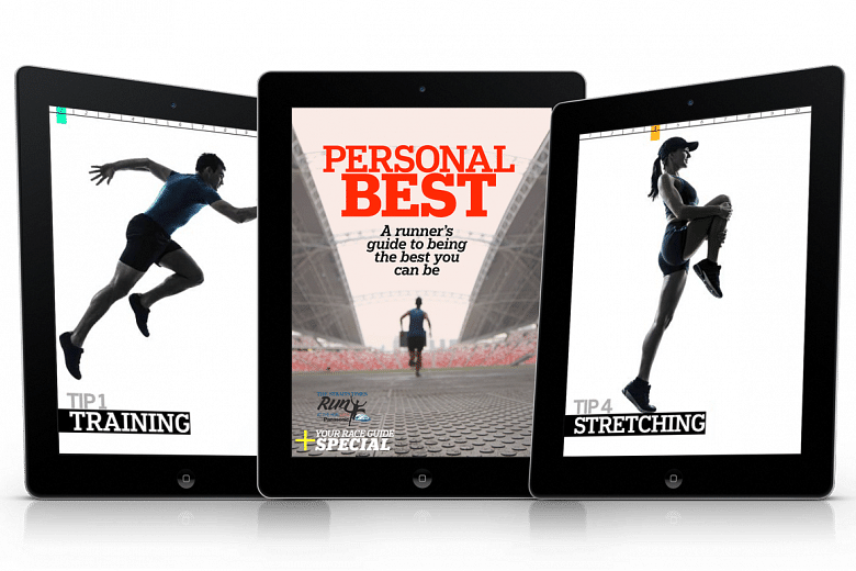 The Peronal Best e-book provides 10 types of tips for a runner to run a good race. It was first published in September 2014 in The Straits Times Star E-books app.