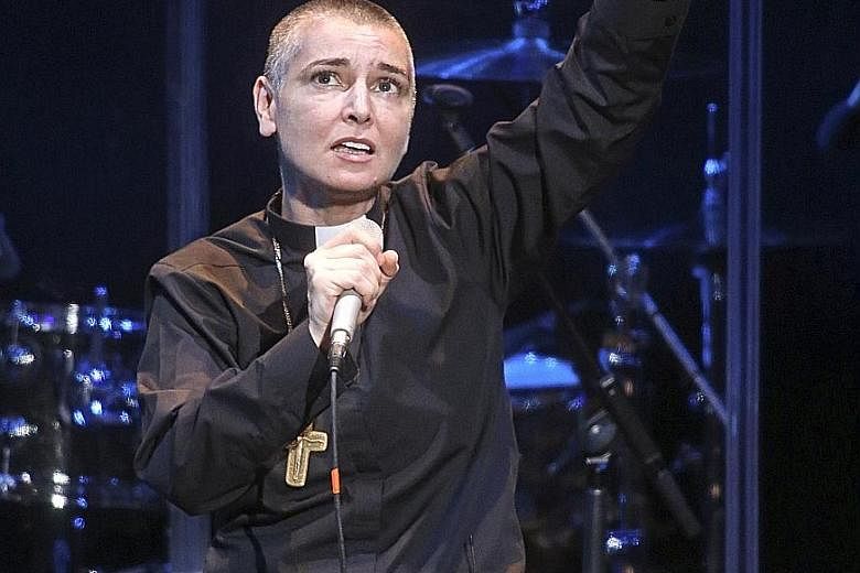 Arsenio Hall is claiming US$5 million (S$6.79 million) in damages from Sinead O'Connor (above) for alleging he supplied drugs to Prince.