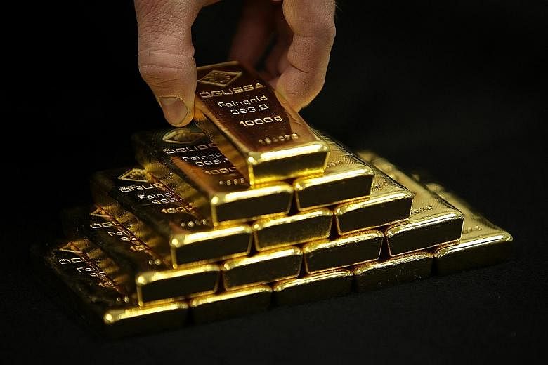 OCBC economist Mr Gan expects gold prices to slip back to US$1,100 an ounce by the end of the year. GoldSilver Central's Mr Lan recommends that 5 to 10 per cent of a portfolio be made up of physical precious metals, including gold. Mr Gordon of UBS W