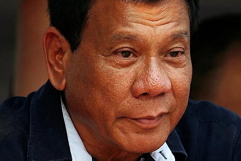 Presidential candidate Rodrigo Duterte, 71, led in the last survey conducted prior to the election.