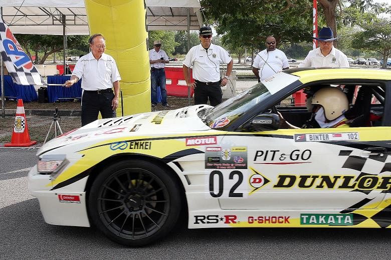 Motorsport enthusiasts revived memories of the old Kallang carpark rallies yesterday, bringing high-speed sprints and 90-degree turns to Changi. The Singapore Motor Sports Association hosted a racing event featuring 27 cars in Aviation Park Road, wit