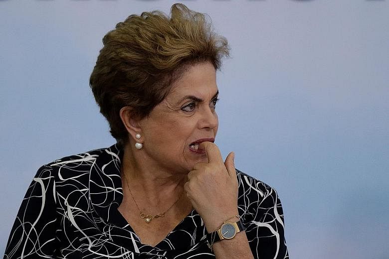 The Lower House voted last month by an overwhelming majority to send Ms Rousseff's case to the Senate for trial. The Senate was due to start its own voting process tomorrow, with a majority expected to vote for Ms Rousseff to be suspended.