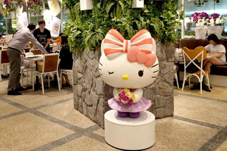 World's first 24-hour Hello Kitty cafe opens at Singapore Changi
