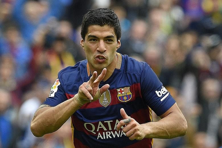 Barcelona's Luis Suarez admitted that the team had no explanation for their recent slump but was glad that they are still in control of their own destiny.