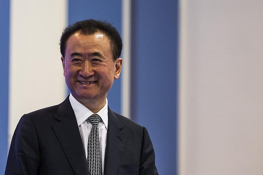 It is unclear who controlled the Twitter account, which posted details of Alibaba Group chairman Jack Ma (left) and Dalian Wanda Group chairman Wang Jianlin (above).