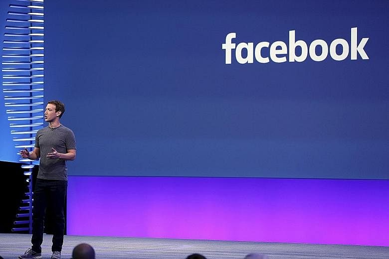 Mr Zuckerberg addressing a conference in San Francisco in April. The Facebook CEO said on Thursday that "every tool we build is designed to give more people a voice and bring our global community together".