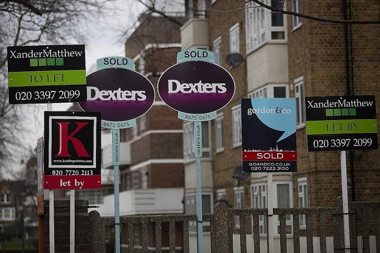 First-time home buyers spent £395,000 (S$778,500) on average in the fourth quarter last year on a London home, while the median gross salary for a full-time London worker was about £34,320 last year.