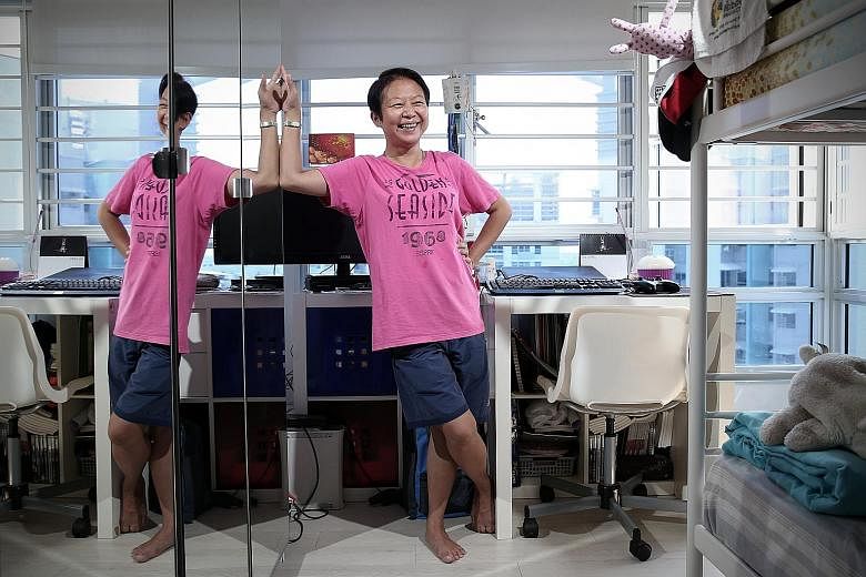 Ms Goh, 46, struggled to stay free of drugs and alcohol, despite a stint at a halfway house and three detoxification programmes, but succeeded only after a stay at transitional shelter iCare Hub. More than 20 women completed stays at the facility las