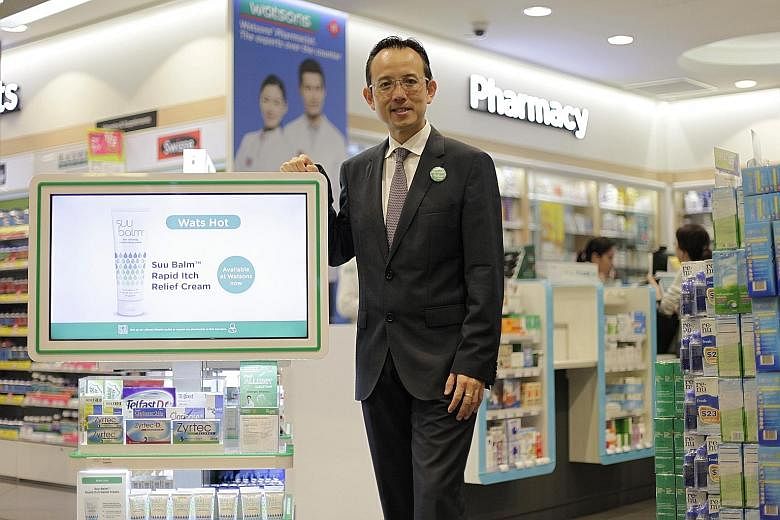 Watsons COO Dominic Wong is not deterred by having fewer stores and pharmacies than health retail giant Guardian. He says third-party research shows that Watsons leads in health sales per store.