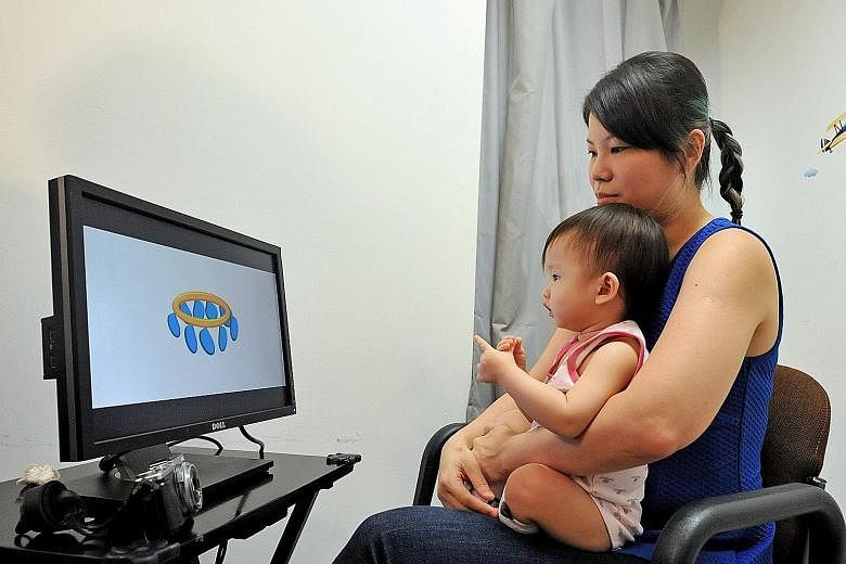 Mrs Wong (above) wants her 14-month-old baby, Zelene, to pick up both English and Mandarin in the future. The study's lead author, Prof Singh, says its findings are reassuring for parents concerned that exposing their infants to two languages would c