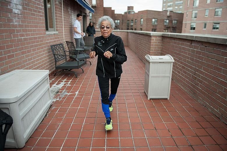 Great-great- grandmother Ida Keeling holds the fastest time for American women aged 95 to 99 in the 60m dash. On April 30, she broke the world record for centenarians in the 100m dash.