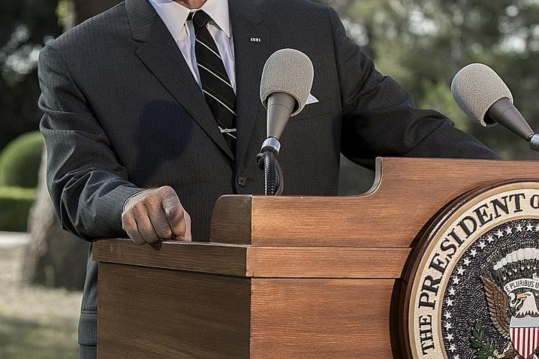 The HBO movie All The Way stars Bryan Cranston as US President Lyndon B. Johnson.