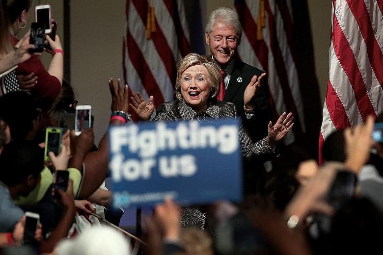 Mrs Hillary Clinton says her husband, former president Bill Clinton, has "got to come out of retirement and be in charge" of creating jobs. Mr Clinton oversaw a period of economic prosperity during his presidency.