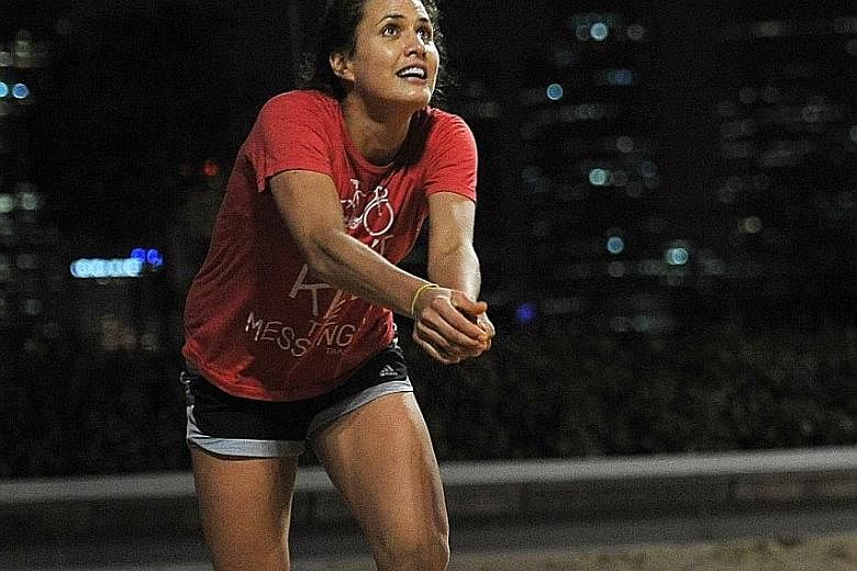 Four-time Olympic volleyballer and twice runner-up Logan Tom is in Singapore to conduct training clinics. She believes that top athletes should be able to shut out fears and distractions during competition in Rio.