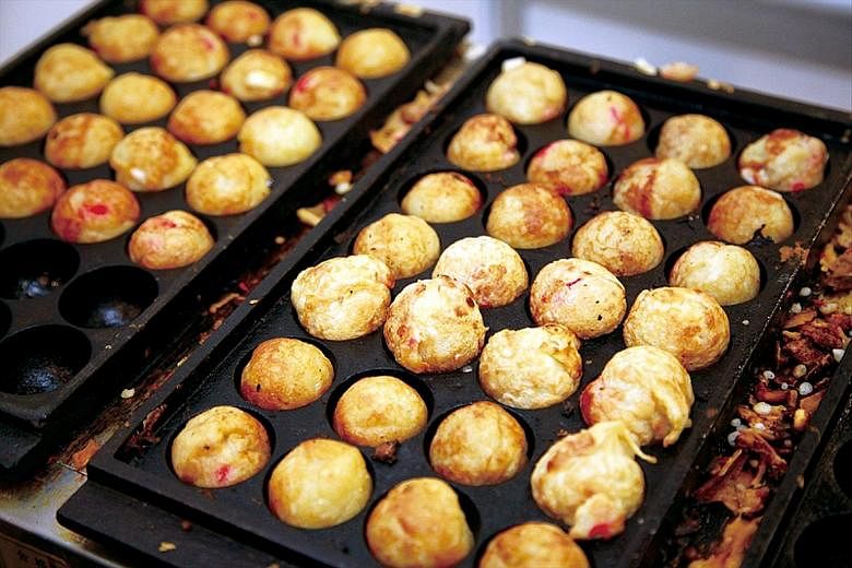 Japanese fare such as takoyaki at the Super Japan Matsuri are made by chefs from Japan.