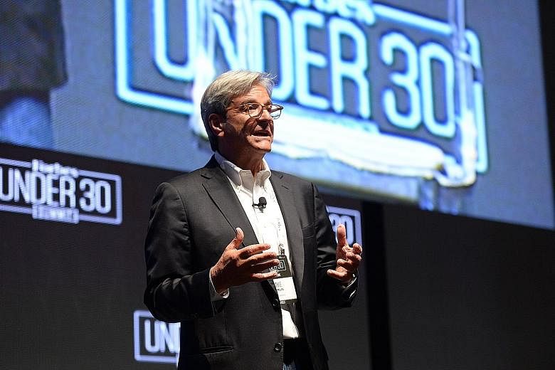 Mr Perlis, Forbes CEO, at the opening of the inaugural Forbes Under 30 Summit Asia yesterday.