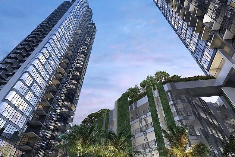An artist's impression of Gem Residences at Toa Payoh. The 99-year leasehold project, comprising two tower blocks, is within walking distance of the Braddell MRT station.