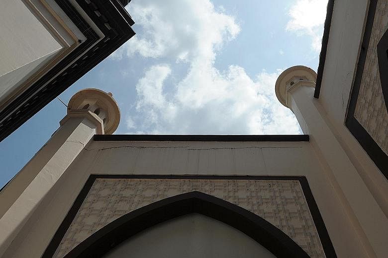 The Hajjah Fatimah Mosque, opened in 1846 in Beach Road, will undergo a year-long restoration to address issues such as moisture damage or plaster cracks on walls.