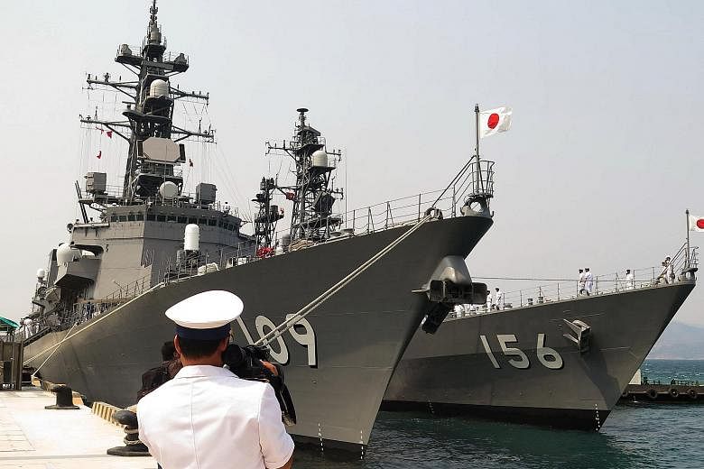 Vietnam has made it clear that Cam Ranh Bay facilities will not be for exclusive use by the United States. Two Japanese guided-missile destroyers docked at the strategic port on April 12 during a four-day call.