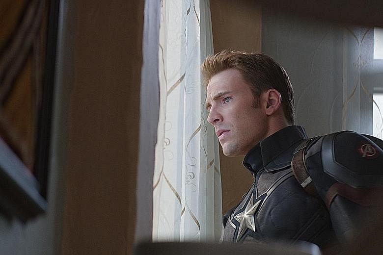 Chris Evans, who stars as Captain America, is almost entirely bound up in superhero work.